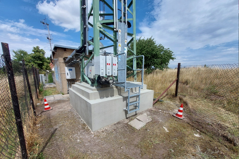Baugrunderkundung und Fundamenterkundung eines Funkmastes in Halle