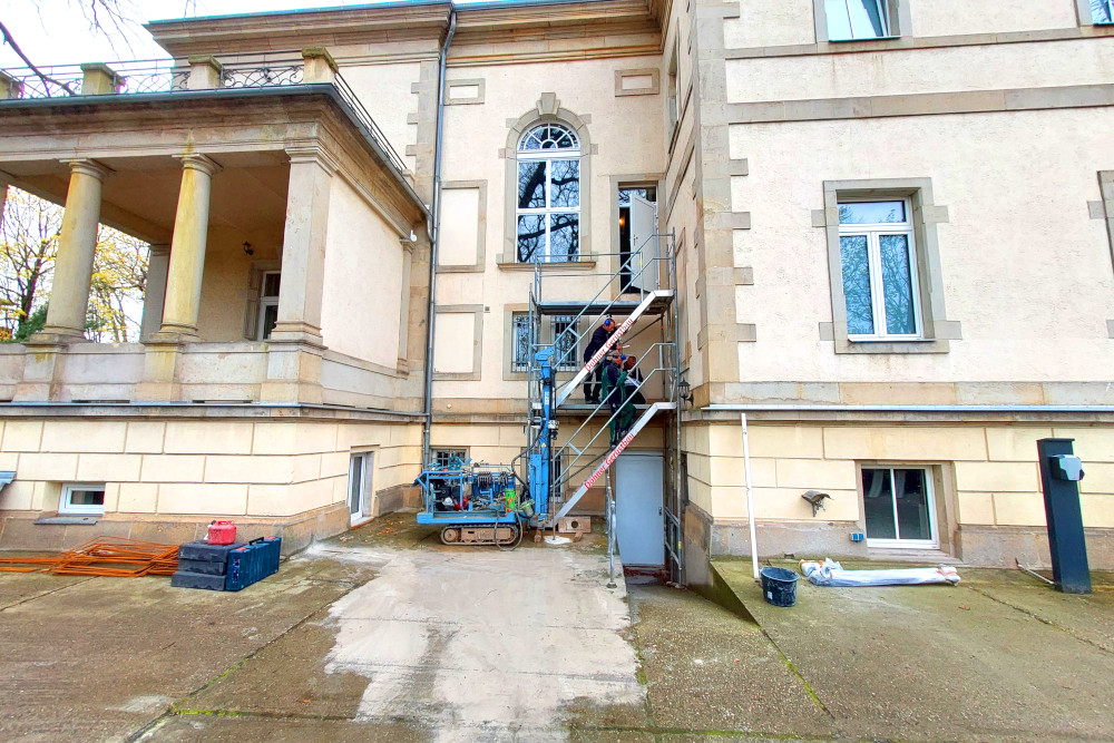Baugrundgutachten für Anbau einer Treppe an ein Wohnhaus in Dresden