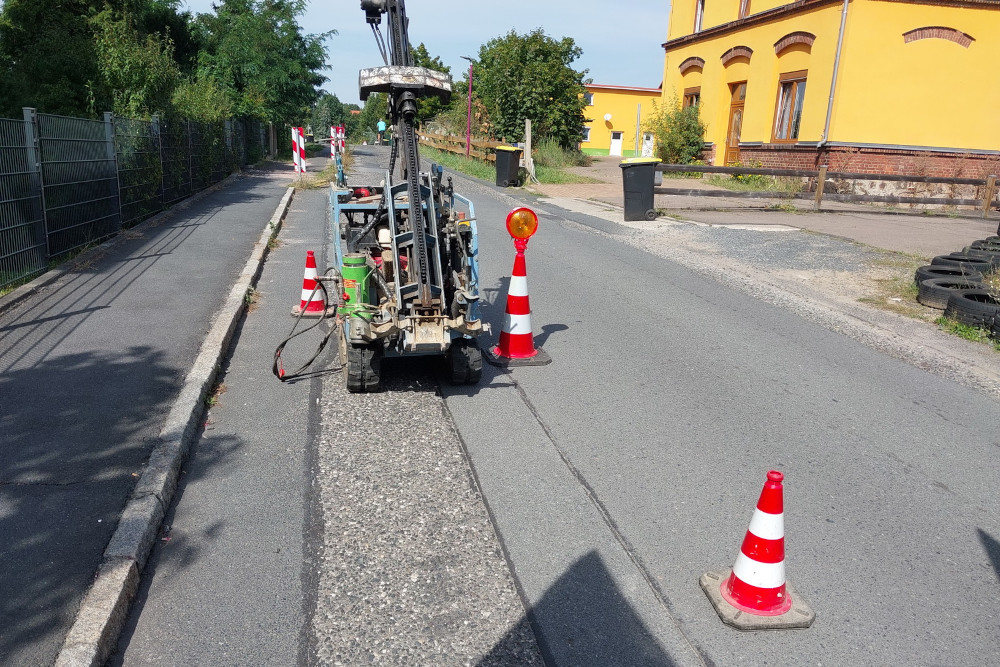 Baugrundgutachten für den grundhaften Ausbau einer Straße in Coswig